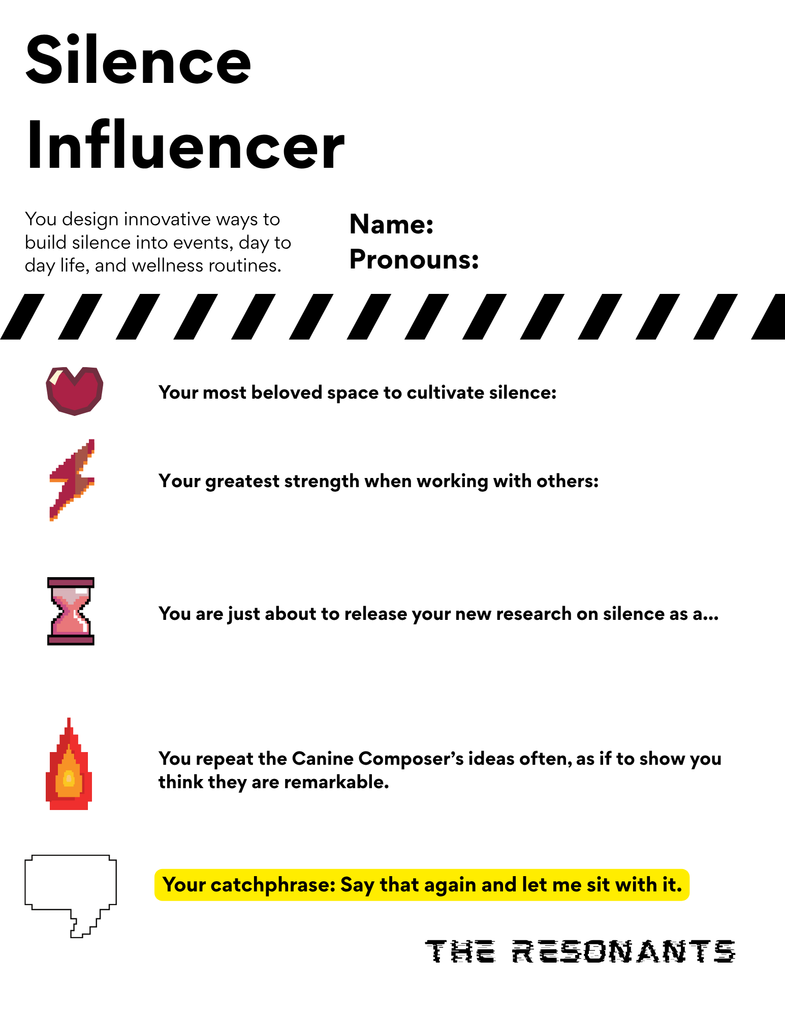 Silence Influencer character card